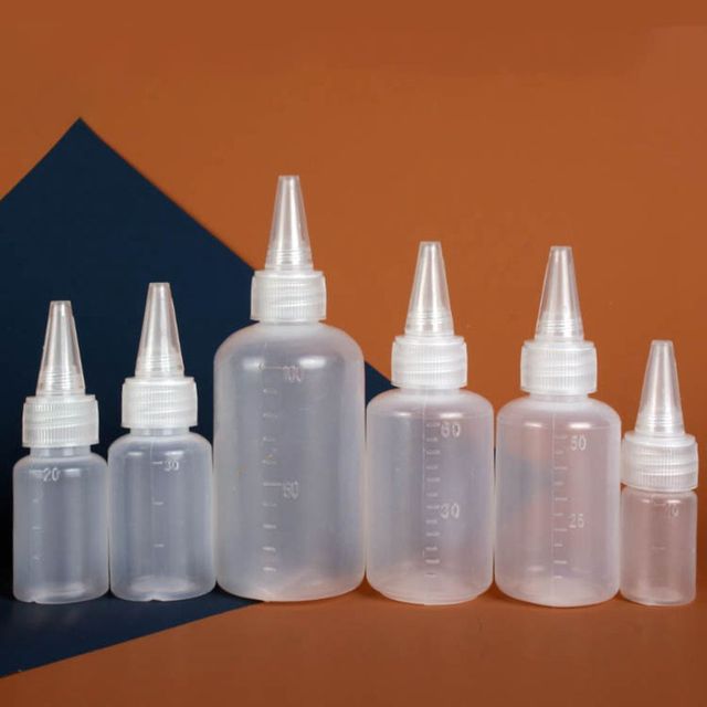 10PCS Plastic Small Squeeze Bottles and Caps Food Grade container for  Kitchen Icing Cookie Decorating/Condiments/